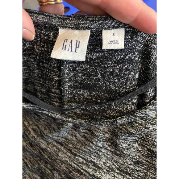 Gap Womens Gray Dress Heather Gray Small Bell Sleeve Polyester Blend - Picture 7 of 8